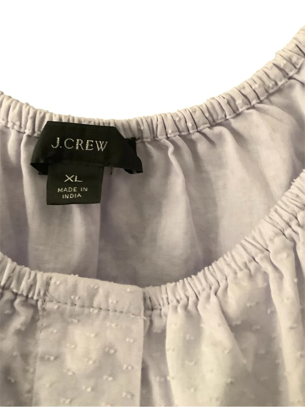 J. Crew Light Lavender Scoop-Neck Peplum Blouse